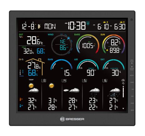 Meteostanica BRESSER 4CAST 10" WLAN – vrátane 8-v-1 senzora, image-2