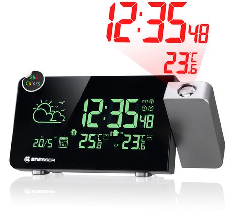 Funkčná meteostanica BRESSER s projekciou a farebným podsvietením, image-2