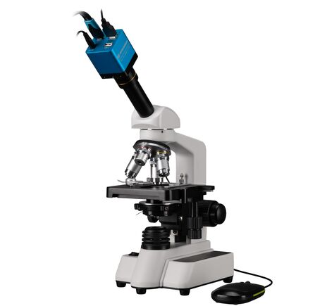 Mikroskop BRESSER Erudit DLX 40–1000× + MikroCam MINI Full HD HDMI