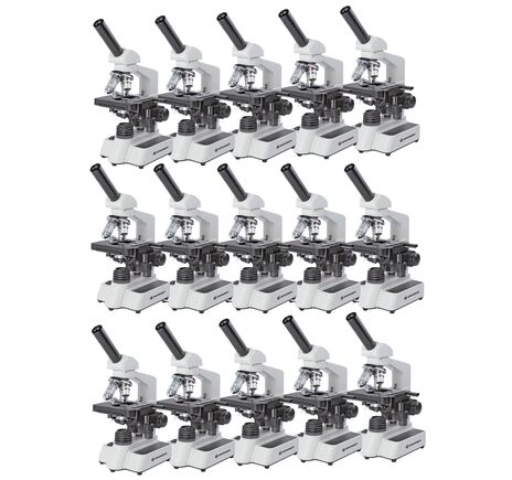 Bresser Erudit DLX 40x-600x Mikroskop (Sada 15 ks pre školy)