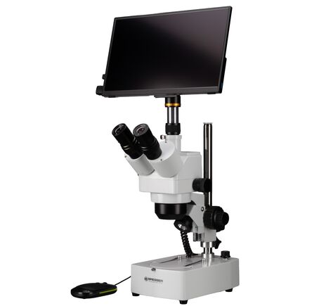 Bresser Advance ICD Zoom Stereomikroskop s Full HD kamerou a 13.3" displejom