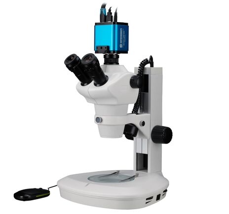 Stereomikroskop BRESSER Science ETD-201 8–50× Trino Zoom + MikroCam PRO HDMI Autofocus