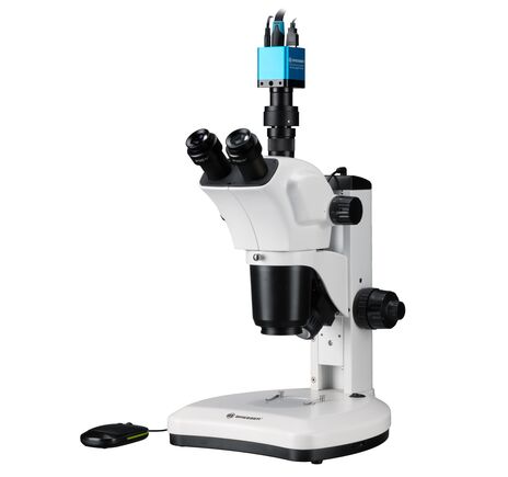 Stereomikroskop BRESSER Science ETD-301 7–63× Trino Zoom + MikroCam MINI Full HD HDMI