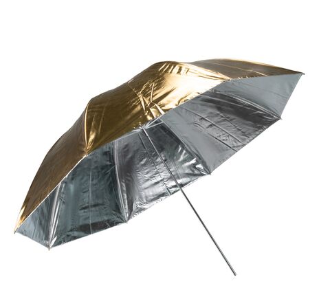 Reflexný dáždnik BRESSER SM-21 – strieborný/zlatý 110 cm