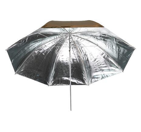 Reflexný dáždnik BRESSER SM-21 – strieborný/zlatý 110 cm, image-3
