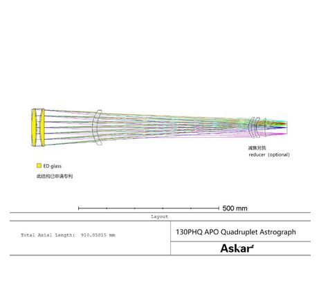 Askar AP 130/1000 130PHQ - apochromatický refraktor, image-2
