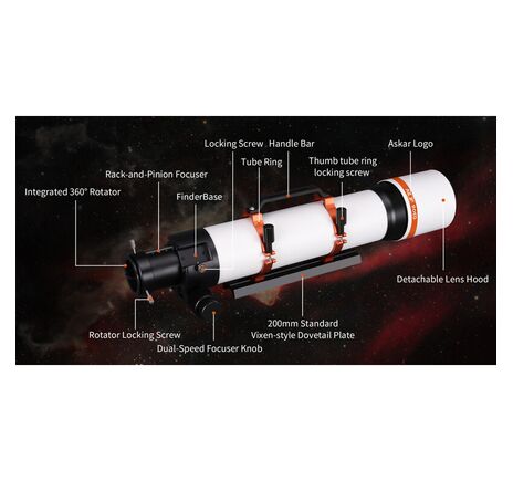Askar AP 80/560 F7 80ED - apochromatický refraktor, image-8