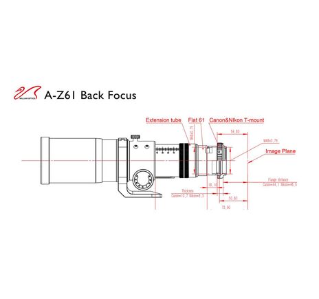 William Optics AP 61/360 ZenithStar ZS61 II Gold - apochromatický refraktor, image-7