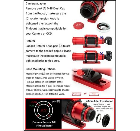 William Optics AP 71/350 RedCat 71 - apochromatický refraktor, image-14