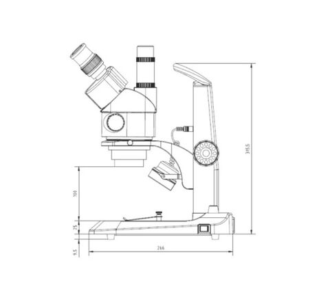 Euromex Zoom-stereomikroskop StereoBlue SB.1903, Zoom, trinokulárny, 0.7–4.5x, image-2