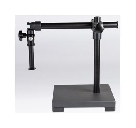 Motic Kĺbový statív s horizontálnym ramenom, základová doska, jedno rameno, stĺp 400 mm, s držiakom hlavy