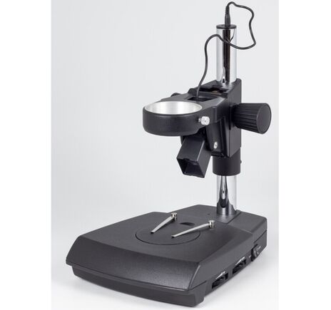 Motic Stĺpový statív s dopadajúcim a prechádzajúcim LED osvetlením, široká základňa, vrátane držiaka hlavy (ESD)