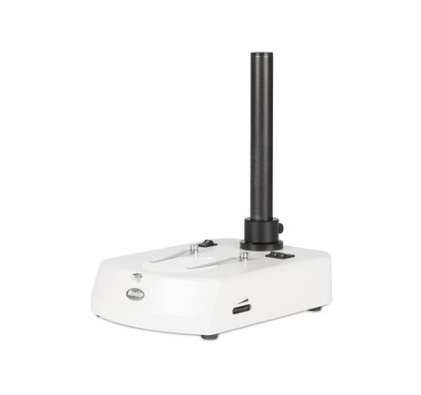 Motic R2LED: Stojan s prechádzajúcim osvetlením a veľkou pracovnou plochou pre  SMZ-161