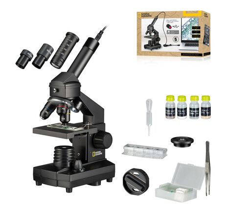 NATIONAL GEOGRAPHIC 40x-1024x – mikroskop s USB a kufrom