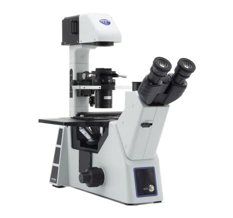 Optika Inverzný mikroskop IM-5, trinokulárny, inversný, 10×/24 mm, LED 8 W, bez objektívov, image-3