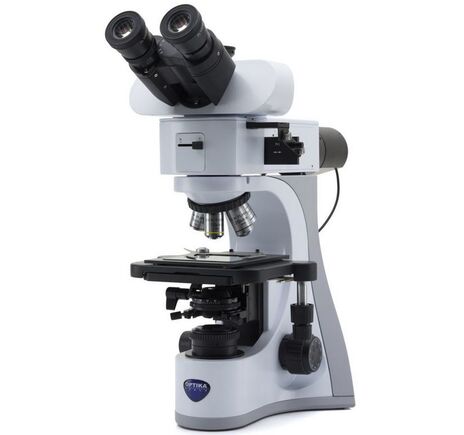 Optika Mikroskop B-510METR, metalografický, dopadajúce aj prechádzajúce svetlo, trinokulárny, IOS W-PLAN MET, 50×–500×, EU verzia, image-2