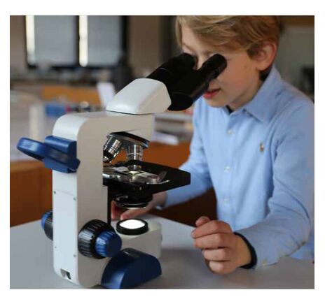 Optika Mikroskop B-66, binokulárny, 40×–400×, LED, akumulátor, krížový stolík, image-2