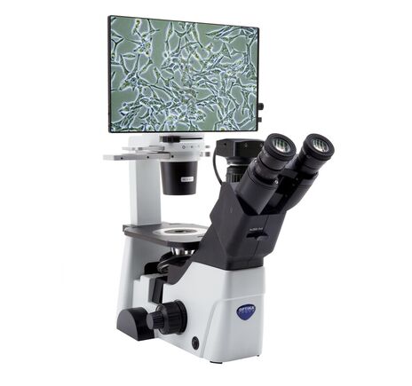 Optika Mikroskop IM-300D, digitálny, PH, 100×–400×, IOS LWD W-PLAN PH, N.A. 0,3, X-LED, 6 MP, 15,6" 4K