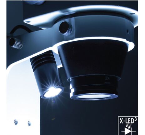 Optika Zoom-stereomikroskop SZO-2, trinokulárny, 6,7×–45×, stĺpový statív, bez osvetlenia, image-5