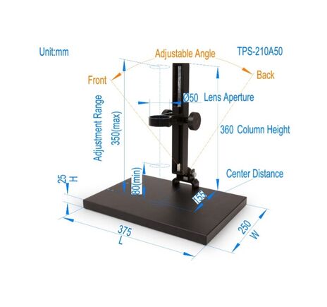 ToupTek Mikroskop Zoom objektívová sada TZM0880D, zoom 0.8–8×, 1× C-mount, s polarizačným kruhovým osvetlením, image-3
