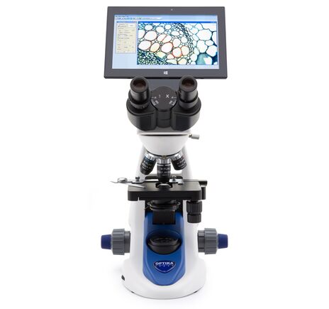 Optika Mikroskop B-190TBPL, kamera 3,1 MP, tablet 10,1", DIN, N-PLAN, 40×–1000× O/W, X-LED, image-2