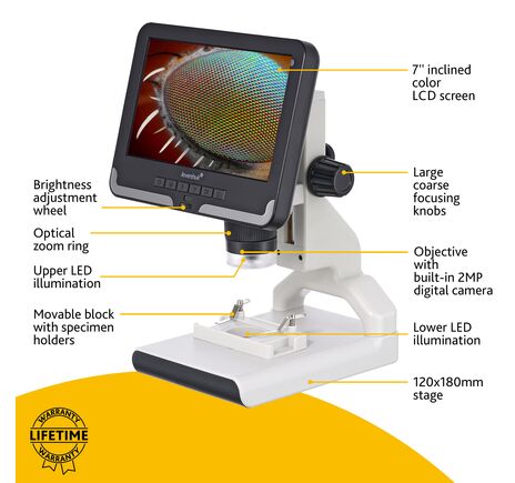 Digitálny mikroskop Levenhuk Rainbow DM700 LCD, image-14