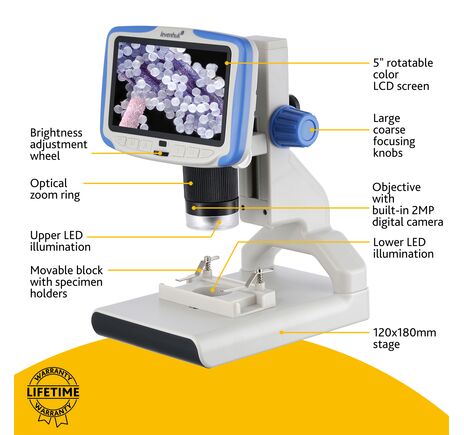 Digitálny mikroskop Levenhuk Rainbow DM500 LCD, image-14