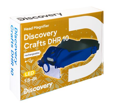 Levenhuk Discovery Crafts DHR 10 dobíjateľná náhlavná lupa, image-10