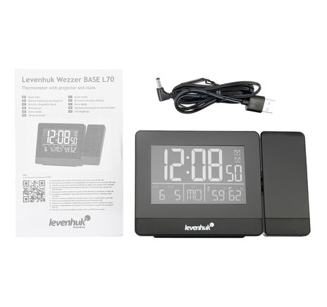 Levenhuk Wezzer BASE L70 teplomer s projektorom a hodinami, image-2