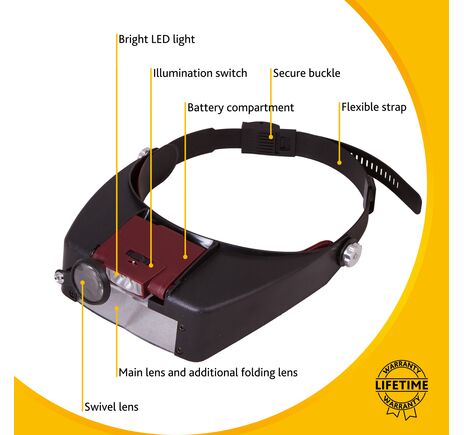 Náhlavná lupa Levenhuk Zeno Vizor H2, image-12