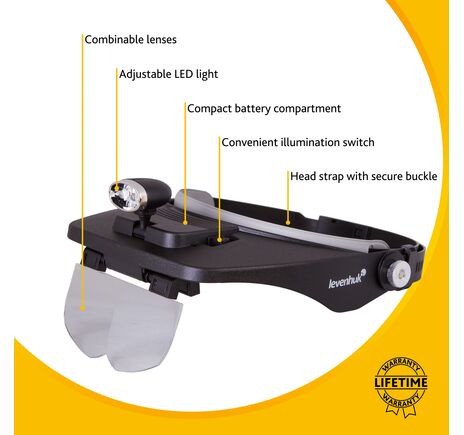 Náhlavná lupa Levenhuk Zeno Vizor H3, image-11