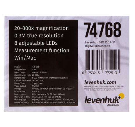 Digitálny mikroskop Levenhuk DTX 350 LCD, image-20