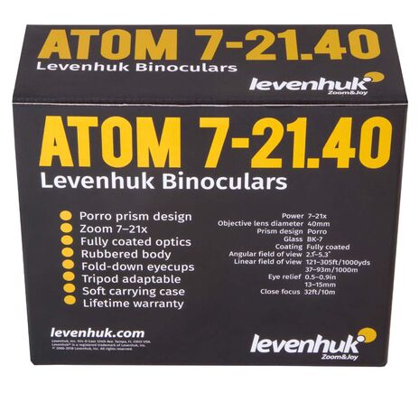 Ďalekohľad Levenhuk Atom 7-21x40, image-11