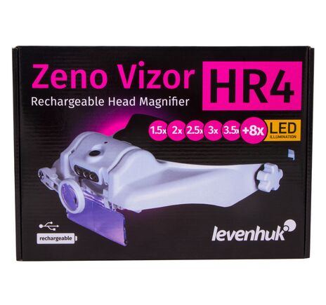 Náhlavná lupa s nabíjateľnou batériou Levenhuk Zeno Vizor HR4, image-11