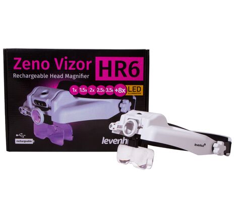 Náhlavná lupa s nabíjateľnou batériou Levenhuk Zeno Vizor HR6, image-9