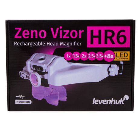 Náhlavná lupa s nabíjateľnou batériou Levenhuk Zeno Vizor HR6, image-11