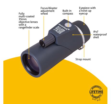 Monokulárny ďalekohľad Levenhuk Nelson 7x35, image-9