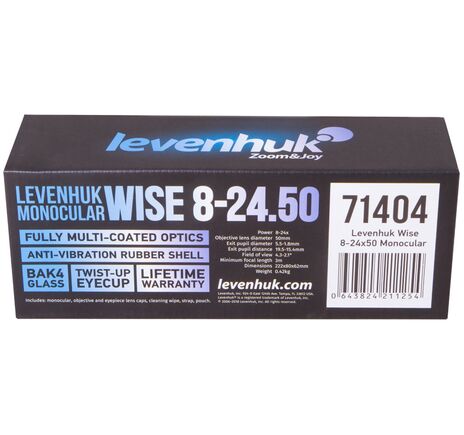 Monokulárny ďalekohľad Levenhuk Wise 8–24x50, image-9