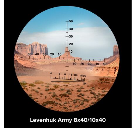 Ďalekohľad Levenhuk Army 8x40 so zameriavačom, image-3
