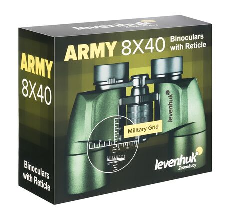 Ďalekohľad Levenhuk Army 8x40 so zameriavačom, image-13