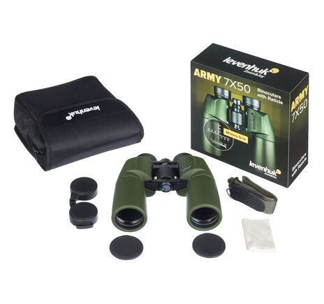 Ďalekohľad Levenhuk Army 7x50 so zameriavačom, image-4