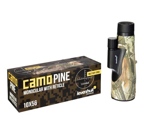 Monokulárny ďalekohľad s zamerníkom Levenhuk Camo Dots 10x56, Farba: Dots, image-4