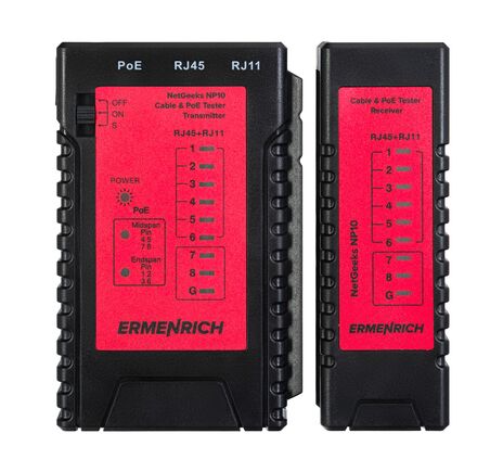Ermenrich NetGeeks NP10 tester káblov a PoE, image-2