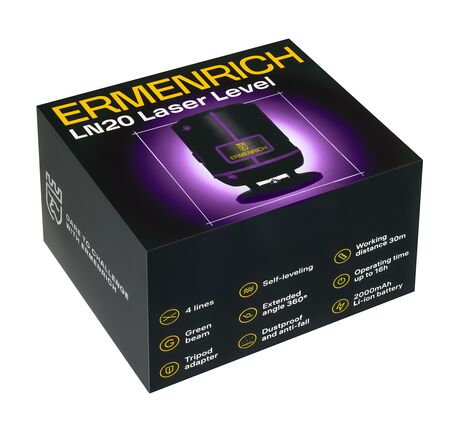 Ermenrich PLUS LN20 laserový nivelačný prístroj, image-8