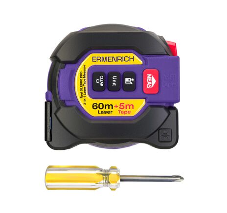 Ermenrich Reel SLR600 PRO laserový zvinovací meter 3 v 1, image-6