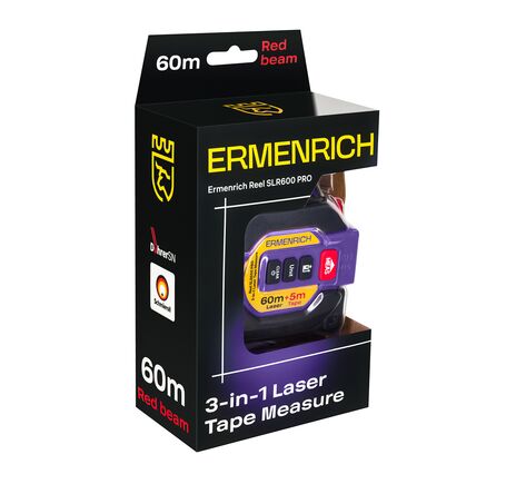 Ermenrich Reel SLR600 PRO laserový zvinovací meter 3 v 1, image-7