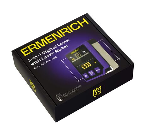 Ermenrich Verk LQ60 digitálna vodováha s laserovým meračom 3 v 1, image-8