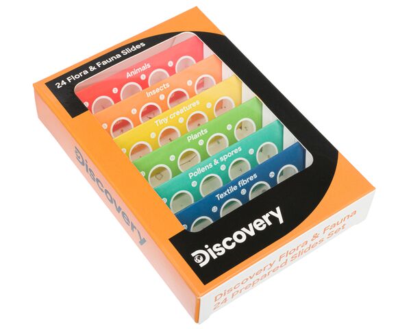 Sada mikropreparátov Discovery Flóra a fauna, 24 ks.