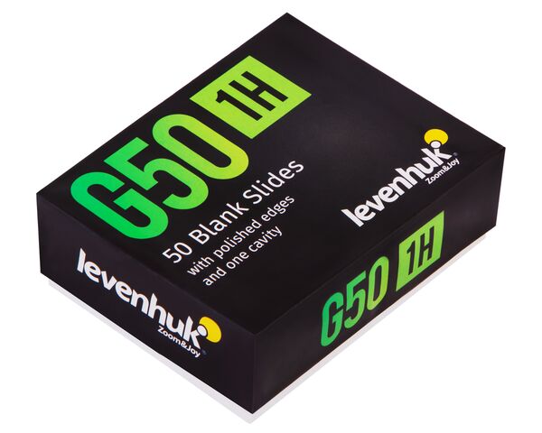 Levenhuk G50 1H Single Cavity Blank Slides, 50 pcs, image-5