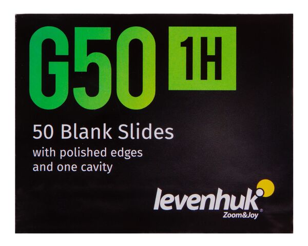 Levenhuk G50 1H Single Cavity Blank Slides, 50 pcs, image-6